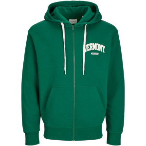 Толстовка Jack & Jones JJEBRADLEY VARSITY SWEAT ZIP HOOD 12270064-Evergreen