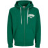 Толстовка Jack & Jones JJEBRADLEY VARSITY SWEAT ZIP HOOD 12270064-Evergreen