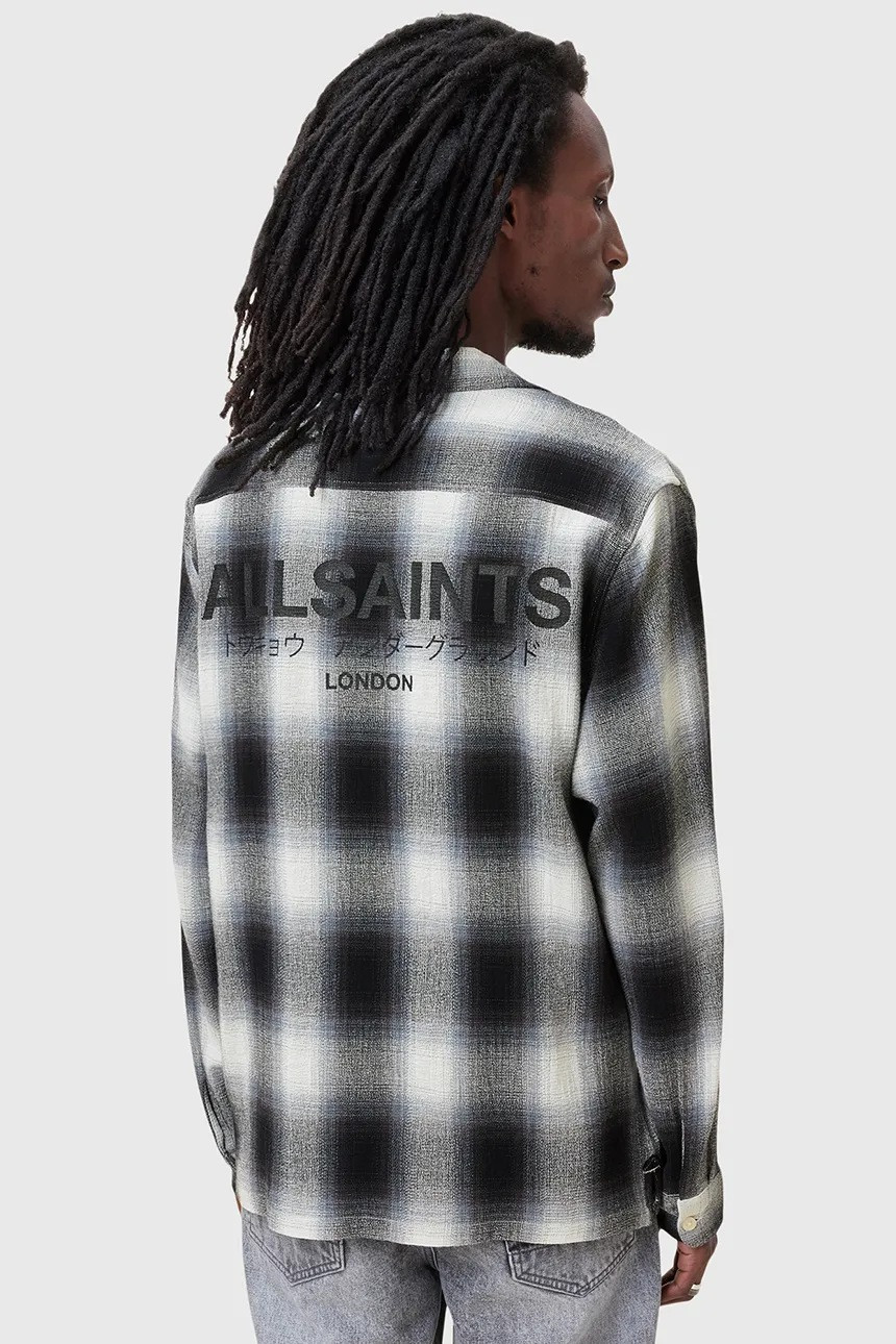 Сорочка AllSaints UNDERFADE grey M024SC