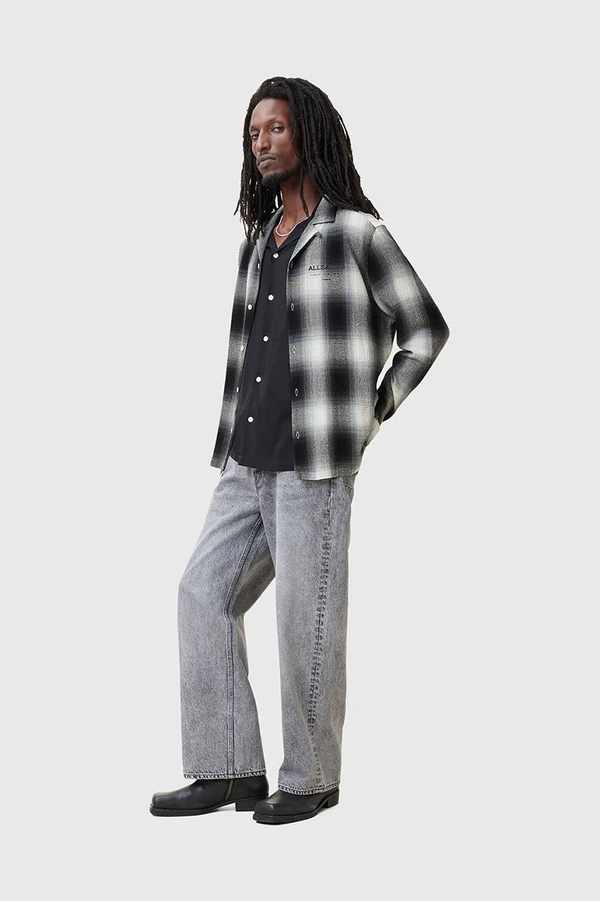 Сорочка AllSaints UNDERFADE grey M024SC