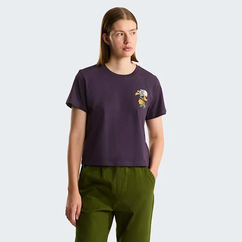 Футболка T-shirt Flora Embroidered 0A8G9QG5O1 THE NORTH FACE L Фіолетовий 0A8G9QG5O1