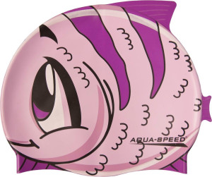 Шапочка для плавання Aqua Speed ZOO FISH 5528 рожева рибка Діт OSFM 115-fish