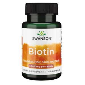 Капсули Biotin 5000mcg - 100 caps 100-17-9652087-20