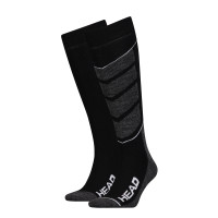Шкарпетки гірськолижні Head UNISEX SKI V-SHAPE KNEEHIGH 2PPK чорний, білий Уні 31-34 791004001-213