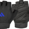 Рукавиці для тренінгу Adidas Essential Adjustable Gloves чорний, синій Уні S ADGB-12433-NL