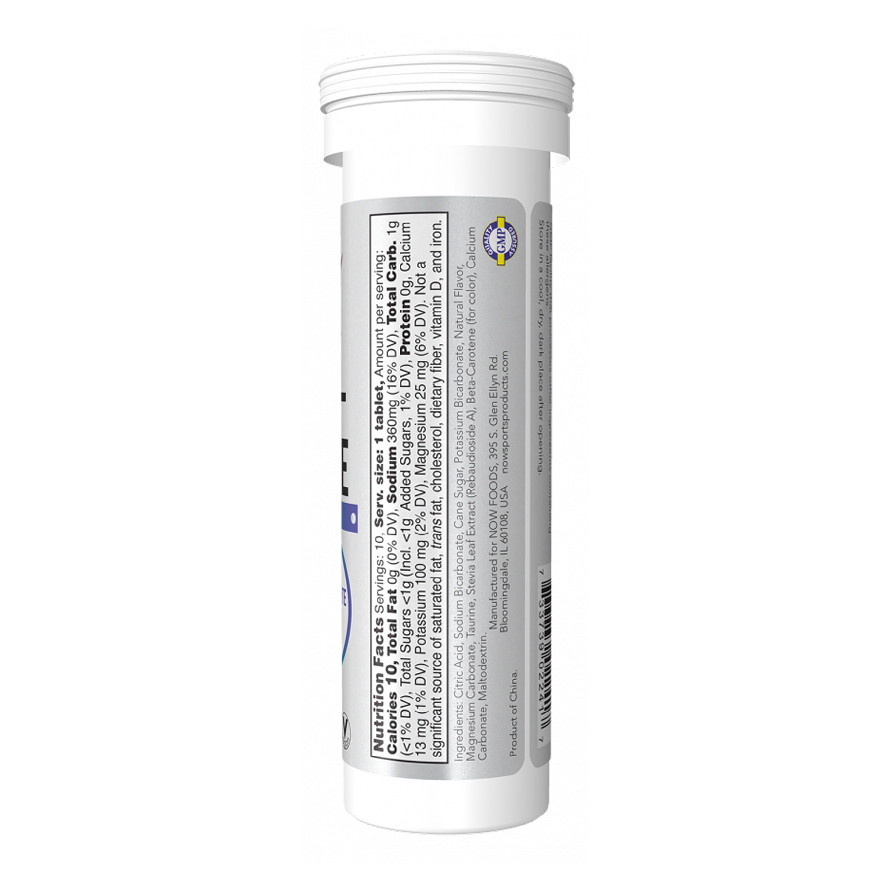 Таблетки Now Foods Effer-Hydrate Effervescent - 10 tabs Lemon Lime 2023-10-5397