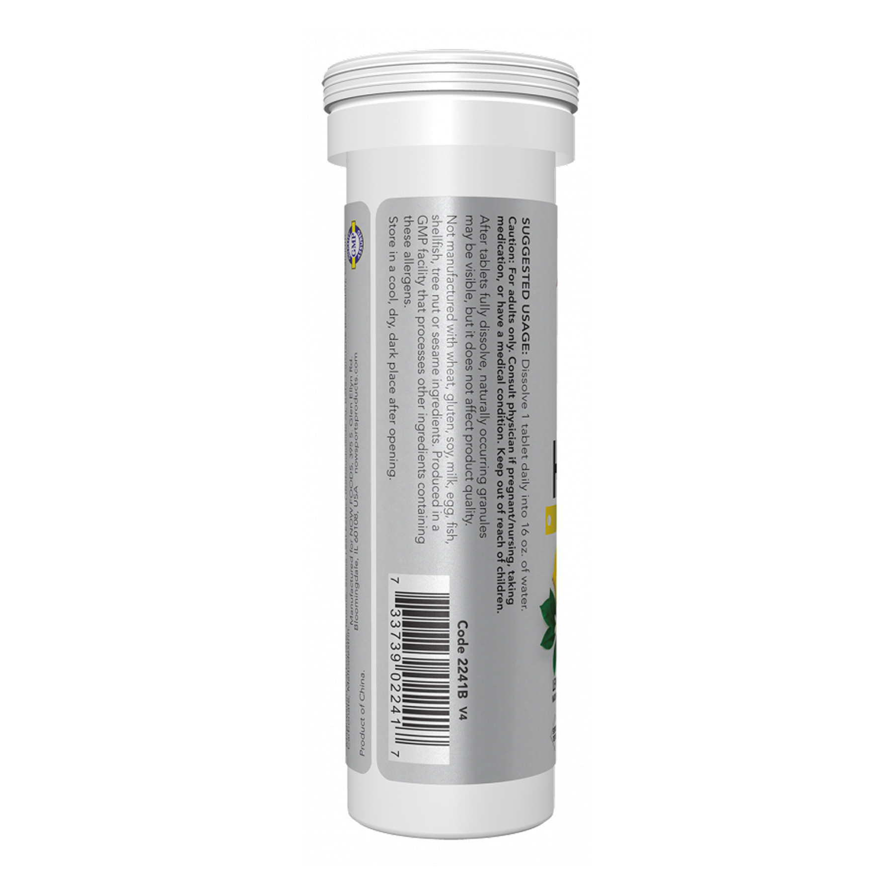 Таблетки Now Foods Effer-Hydrate Effervescent - 10 tabs Lemon Lime 2023-10-5397