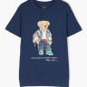 Футболка Ralph Lauren Kids Bear-motif cotton T-shirt BLUE 323853828018