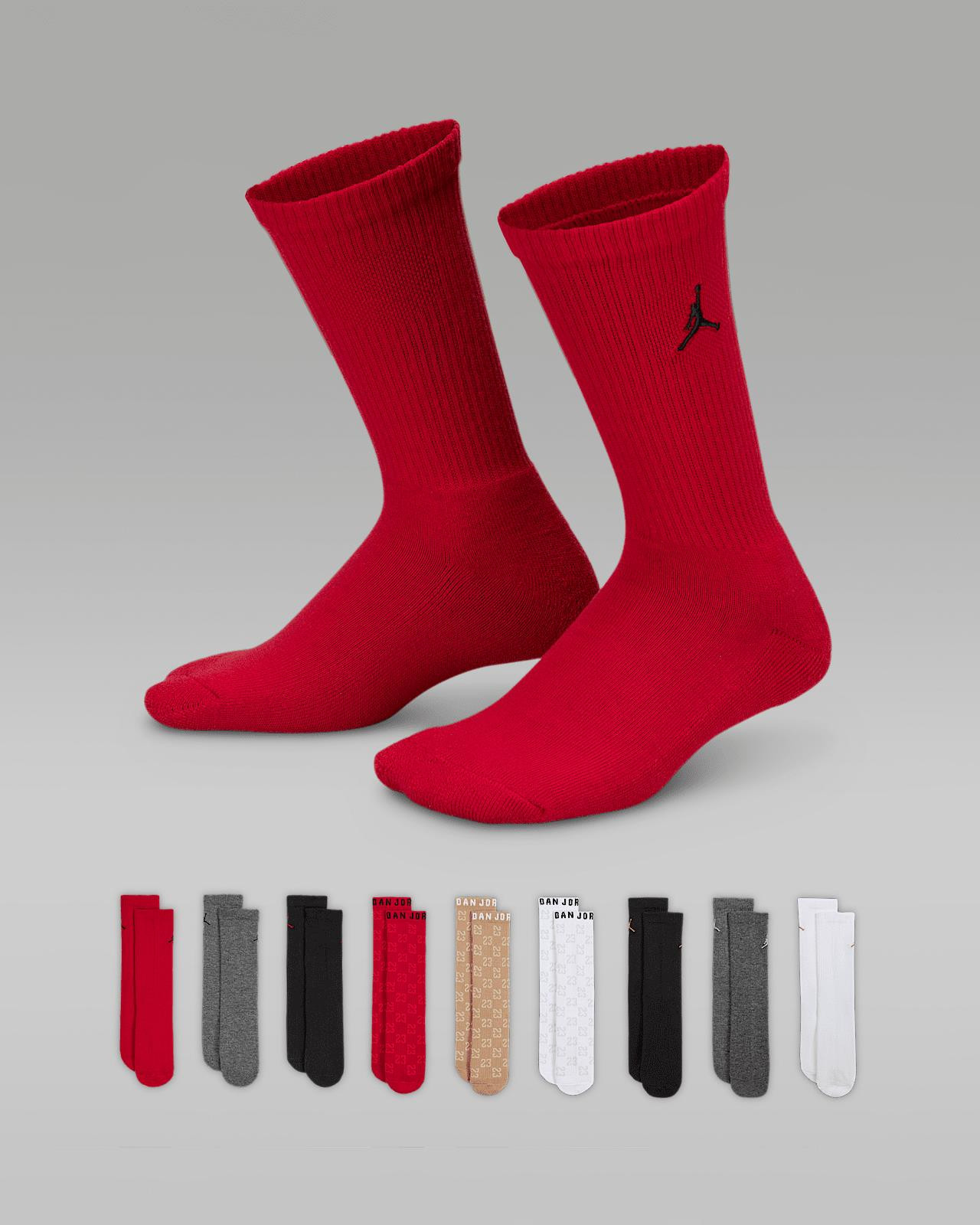 Шкарпетки Nike Jordan Holiday Crew Gift Box (9 пар) BJ0729-R78