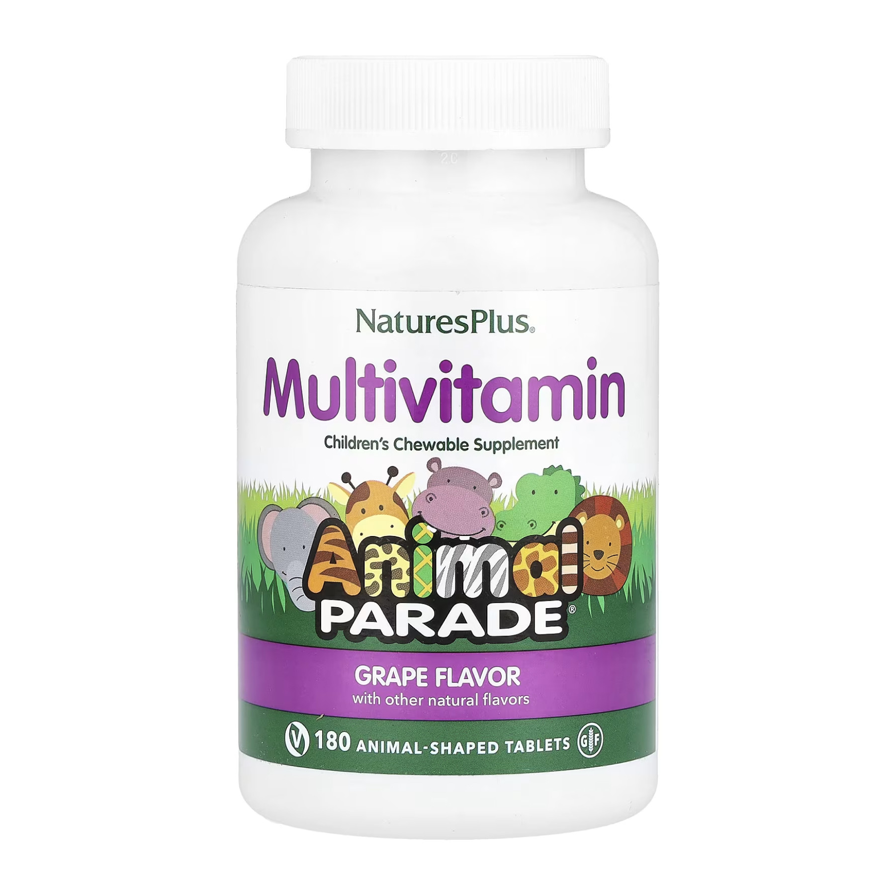 Таблетки Nature's Plus Animal Parade - 180 tabs Grape 2023-10-3458