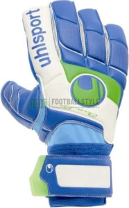 Рукавиці воротарські Uhlsport FANGMASCHINE AQUASOFT HN ION-MASK синьо-біло-зелені 1000378 01 1000378-01