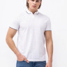 Поло basic polo with contrast 1024053XX1226079 Tom Tailor M Білий 1024053XX1226079