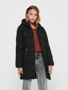 Куртка ONLDOLLY LONG PUFFER COAT OTW NOOS 15205369-Black ONLY M Чорний 15205369-BLACK
