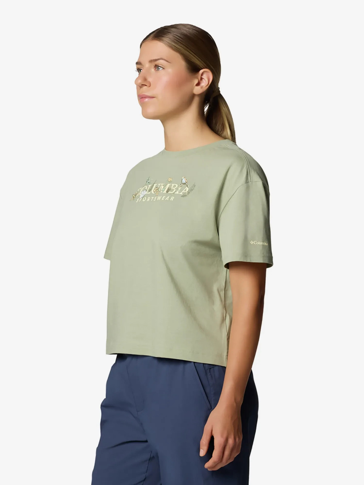 Футболка Rolling Bend™ Graphic Relaxed Crop SS 2119991CLB-348 Columbia L (48) Фісташковий 2119991CLB-348