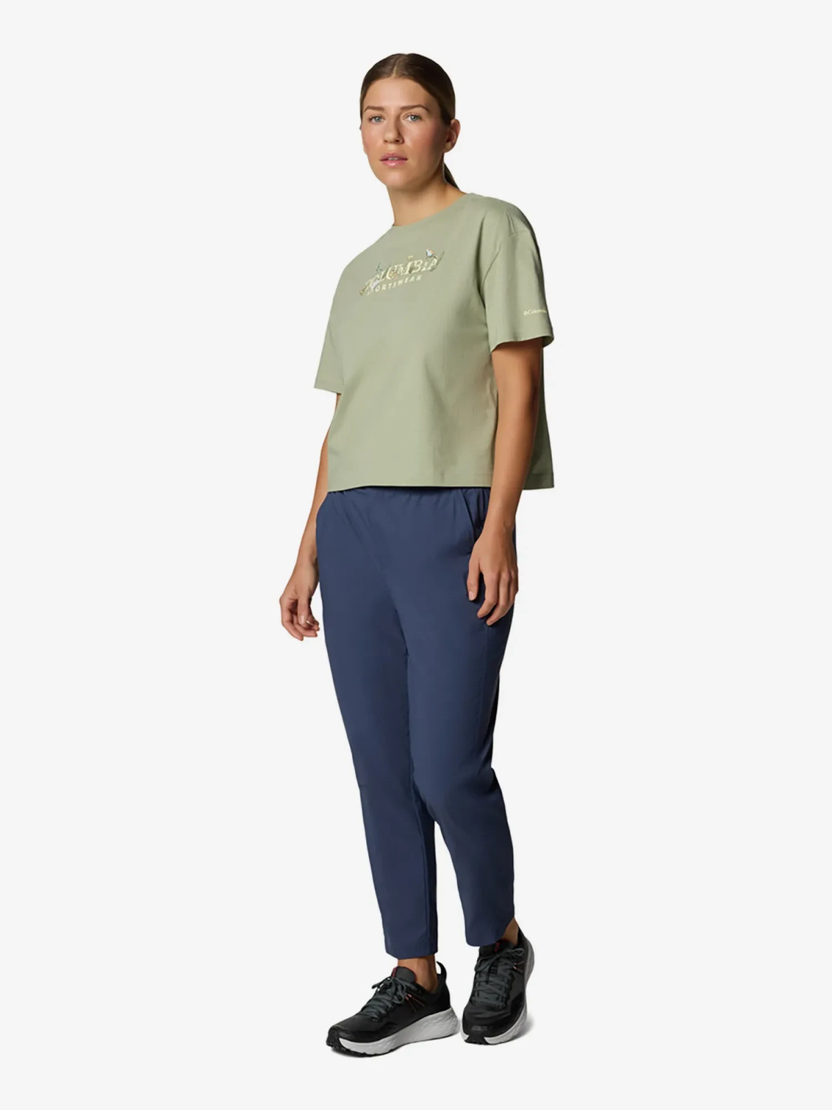 Футболка Rolling Bend™ Graphic Relaxed Crop SS 2119991CLB-348 Columbia L (48) Фісташковий 2119991CLB-348
