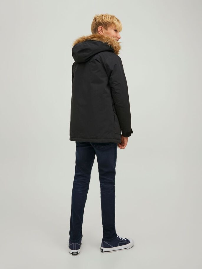 Парка JJWINNER PARKA NO FUR JNR 12220838-Black Jack&Jones 152 Чорний 12220838-BLACK