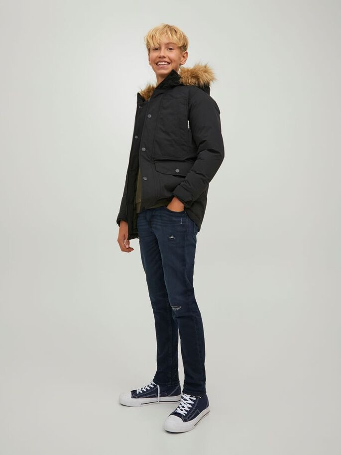 Парка JJWINNER PARKA NO FUR JNR 12220838-Black Jack&Jones 152 Чорний 12220838-BLACK