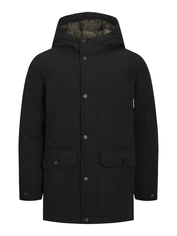 Парка JJWINNER PARKA NO FUR JNR 12220838-Black Jack&Jones 152 Чорний 12220838-BLACK