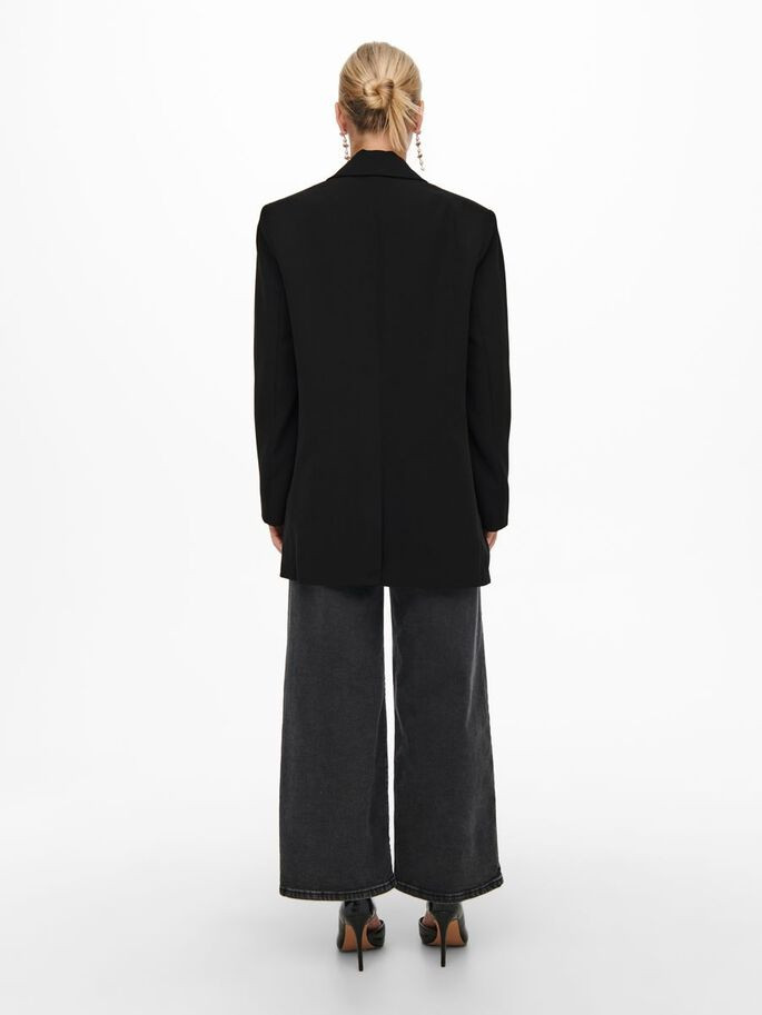 Піджак довгий ONLLANA-BERRY L/S OVS BLAZER TLR NOOS 15245698-Black ONLY 36 Чорний 15245698-BLACK