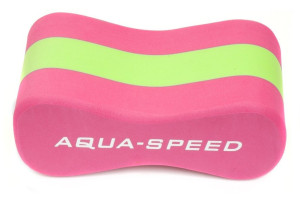 Колобашка для плавання Aqua Speed JUNIOR 3 LAYESR PULLBUOY 6779 рожевий, зелений Уні 20x8x10cм 149-03