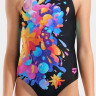 Купальник для дівчаток Arena PAINTING SWIMSUIT V BACK чорний 128 см (010744-580) 010744-580