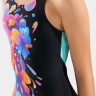 Купальник для дівчаток Arena PAINTING SWIMSUIT V BACK чорний 128 см (010744-580) 010744-580