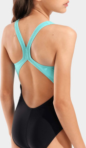 Купальник для дівчаток Arena PAINTING SWIMSUIT V BACK чорний 128 см (010744-580) 010744-580