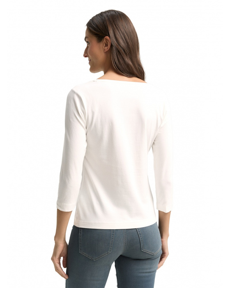 Футболка women's T-shirt 1050751-10320 Tom Tailor M Білий 1050751-10320