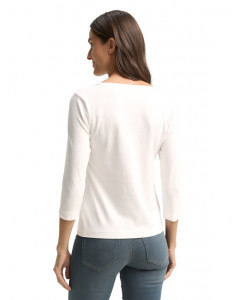 Футболка women's T-shirt 1050751-10320 Tom Tailor M Білий 1050751-10320
