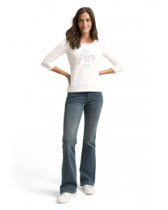 Футболка women's T-shirt 1050751-10320 Tom Tailor M Білий 1050751-10320