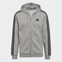 Худі Adidas Fleece 3-Stripes Zip Hoodie  Light Grey HB0041