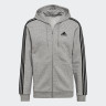 Худі Adidas Fleece 3-Stripes Zip Hoodie Light Grey HB0041