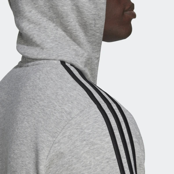 Худі Adidas Fleece 3-Stripes Zip Hoodie  Light Grey HB0041