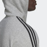 Худі Adidas Fleece 3-Stripes Zip Hoodie Light Grey HB0041