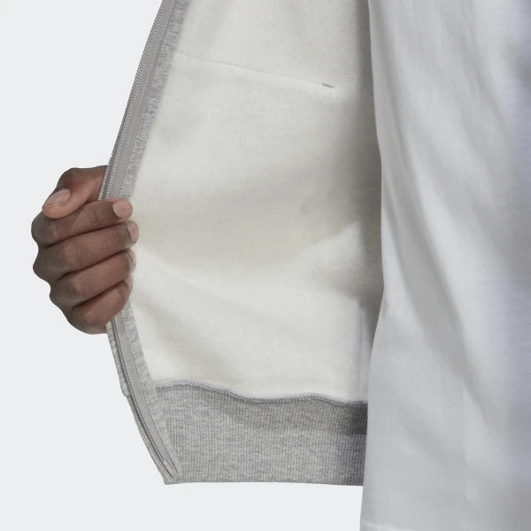 Худі Adidas Fleece 3-Stripes Zip Hoodie  Light Grey HB0041