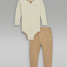Костюм спортивний дитячий Air Jordan Rib Nep Bodysuit Set Beige/Brown 65D683-X0L