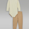 Костюм спортивний дитячий Air Jordan Rib Nep Bodysuit Set Beige/Brown 65D683-X0L