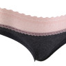 Труси Manoukian SHORTY-X2 -FEMME темно-сірий, рожевий Жін L 12890483-2