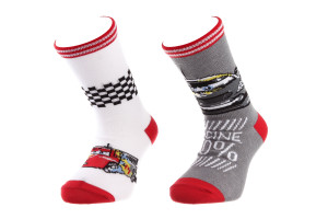Шкарпетки CARS SOCKS 2P білий, сірий Діт 23-26 арт 83150379-1 83150379-1