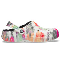 Крокси Crocs classic lined tie dye clog 206341-0C4
