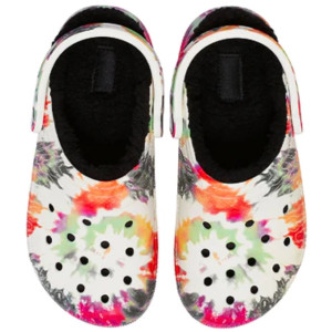 Крокси Crocs classic lined tie dye clog 206341-0C4