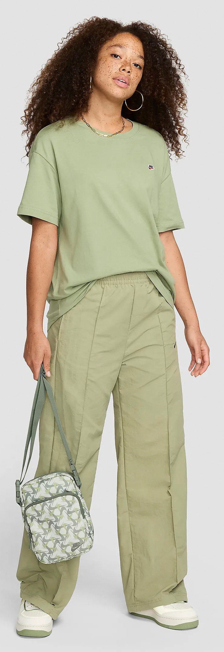 Сумка на плече Nike NK HERTGE CRSSBY-ACC PRNT FA24 4L сірий Уні 23x15x7,5 см FZ2526-121