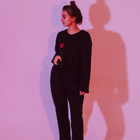 Піжама чорна oversize + ПАТЧ на вибір Selerity pn01bb pn01bb