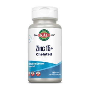 Таблетки KAL Zinc 15+ Chelated - 100 tabs 2023-10-4419