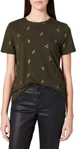 Футболка ONLKITA LIFE REG S/S BIRD TOP BOX 15247574-Rosin-AOP:BIRDS ONLY L Хакі 15247574-ROSIN-AOP:BIRDS