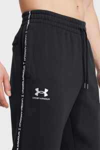 Штани спортивні UA Icon Fleece Jgr Taping 1389358-001 Under Armour XL Чорний 1389358-001