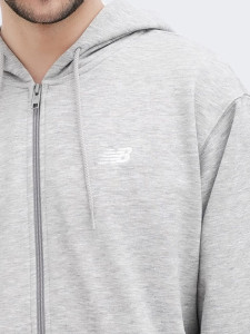 Толстовка на блискавці Stacked Logo MJ41501AG New Balance L Сірий MJ41501AG