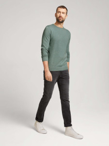 Кофта basic crew neck sweater 1027299XX1028732 Tom Tailor XXXL Зелений 1027299XX1028732