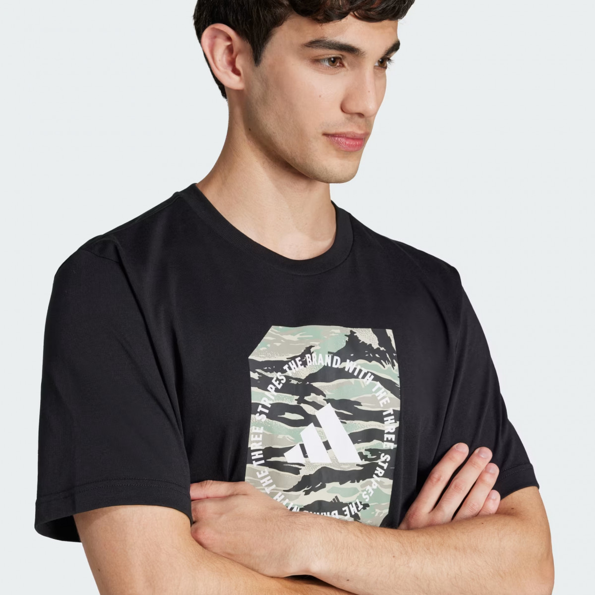 Футболка M C CAMO BOX T JI6764 Adidas L Чорний JI6764