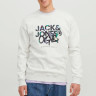 Світшот Jack & Jones JORSILVERLAKE SWEAT CREW NECK LN 12242366-WhiteMelange